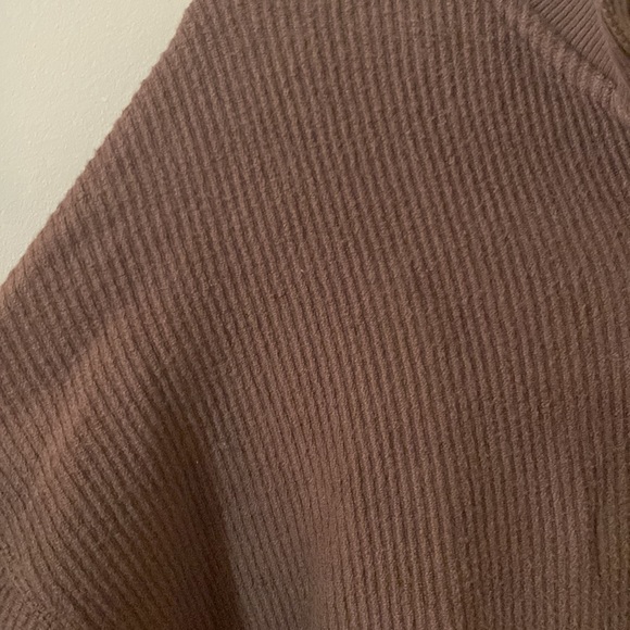 Ribbed 3/4 zip hoodie - Picture 3 of 4